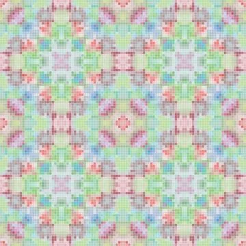 Pixel mosaic seamless pattern design, Repeat textile design. Fabric print Stock Illustration