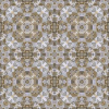 Pixel mosaic seamless pattern design, Repeat textile design. Fabric print Stock Illustration