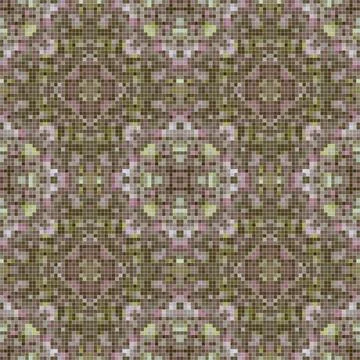 Pixel mosaic seamless pattern design, Repeat textile design. Fabric print Stock Illustration