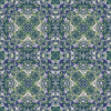 Pixel mosaic seamless pattern design, Repeat textile design. Fabric print Stock Illustration