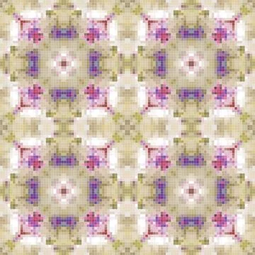 Pixel mosaic seamless pattern design, Repeat textile design, Surface design. Illustrazione stock