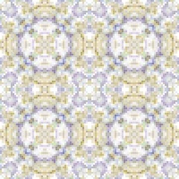 Pixel mosaic seamless pattern design, Repeat textile design, Surface design. Stock Illustration