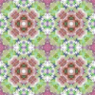 Pixel mosaic seamless pattern design, Repeat textile design, Surface design. Stock Illustration