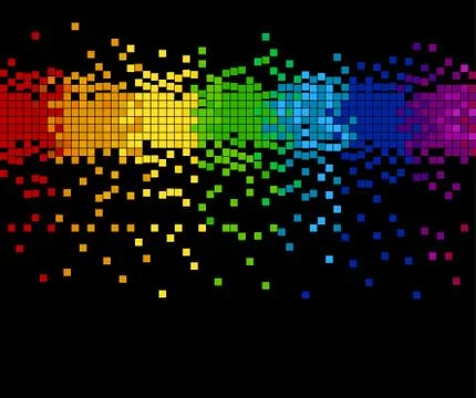 Pixel mosaic - vector Illustrazione stock