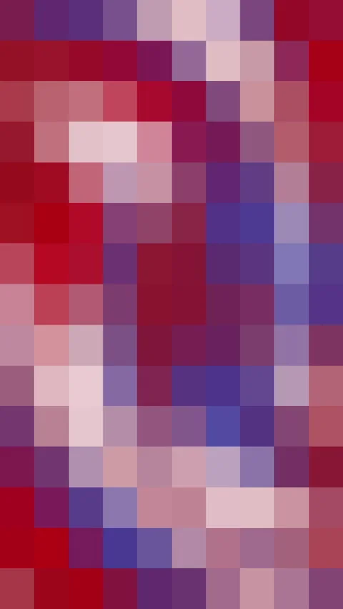 Pixel Mosaic White Blue Red Luxury Multi Color Geometric Square Pattern Vertical Stock-Footage 310347619