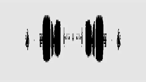 Pixel noise background 8-bit audio equalizer Stock Footage 132019508