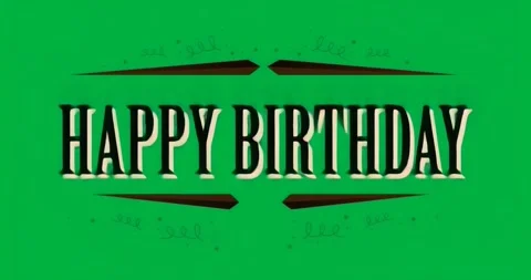 Pixel noise rising in transparent background celebrating HAPPY BIRTHDAY text Stock Footage 317456580