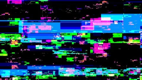 Pixel noise static texture TV screen Stock Illustration