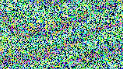 Pixel Noise Vector. VHS Glitch Texture TV Screen. Television Colored Stock Illustration