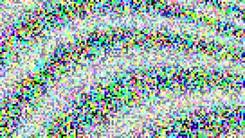 Pixel Noise Vector. VHS Glitch Texture TV Screen. Color Pixels Background. No Stock Illustration