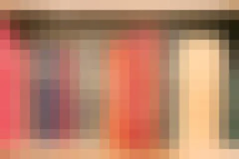 Pixel pattern background - pastel color grid blur texture. Stock Photos