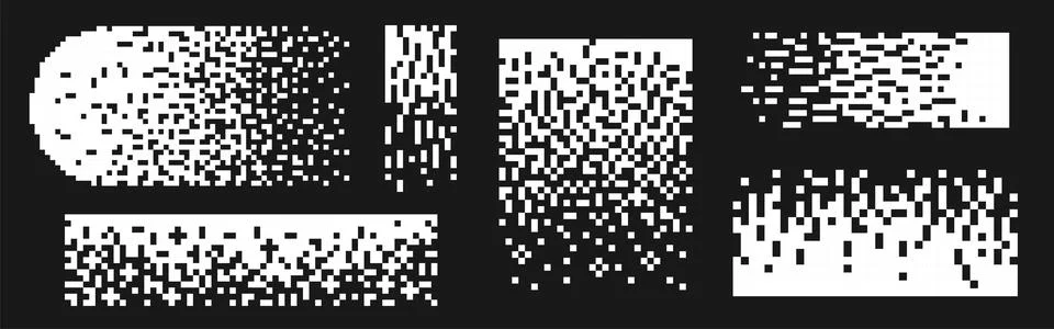 Pixel pattern cube textures Illustrazione stock