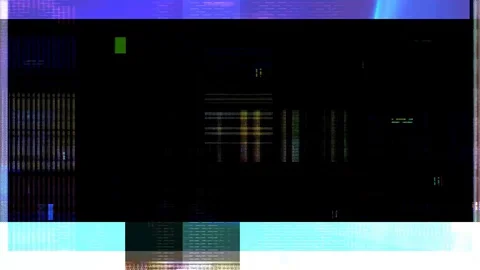 Pixel pattern of a digital glitch Stock Footage 129373196