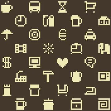 Pixel pattern Stock Illustration