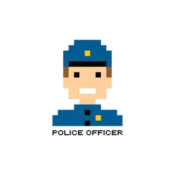 Pixel people theme avatar guy Illustrazione stock