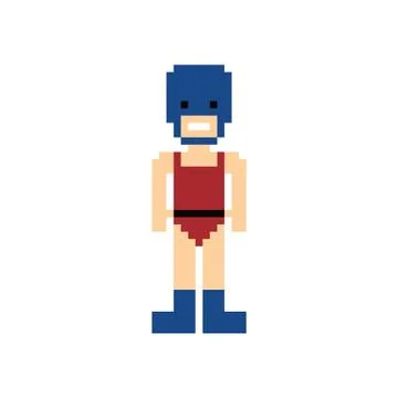Pixel people theme avatar guy Illustration