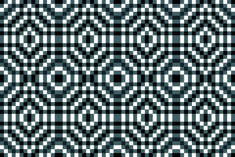 Pixel perfect seamless pattern Stock Illustration