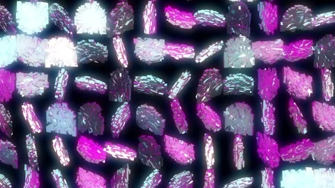 Pixel pieces animation of videogame elements. 스톡 동영상 150361048