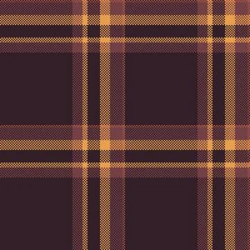 Pixel plaid background. Rustic, warm pattern great for textiles, web design o Illustrazione stock