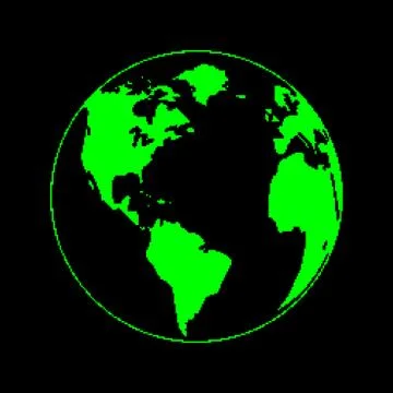 Pixel planet Stock Illustration