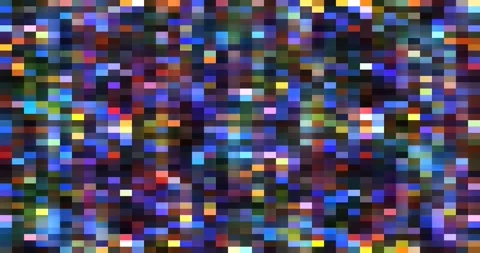 Pixel Playground: A Joyful Explosion of Square Colors Stock Footage 264238476