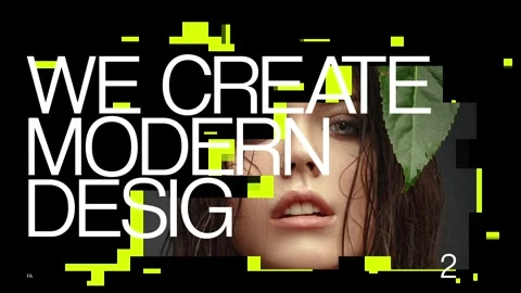 Pixel Poster 03 Wide Stock After Effects