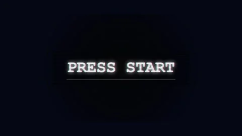 Pixel press star Retro 8-Bit Digital Animation Stock Footage 345872957