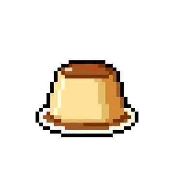 Pixel pudding image. Vector illustration of a cross stitch pattern. Stockillustratie