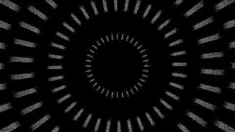 Pixel Radial Burst Lines Repeating Expansion Animation Stock Footage 332304519