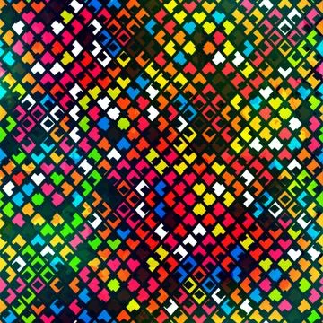 Pixel seamless pattern Stock Illustration