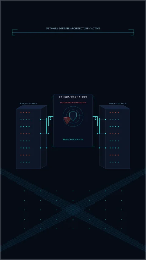 Pixel server data transfer loop animation with neon glowing network Stock Footage 346647398
