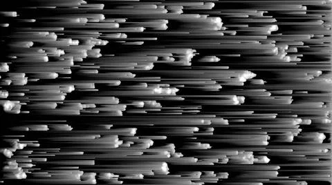 Pixel Sorting Glitch Effect Digital 3d render distortion with chaotic stre... Foto stock
