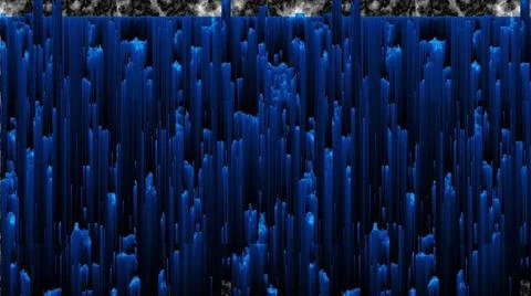 Pixel Sorting Glitch Effect Digital 3d render distortion with chaotic stre... Stock Photos