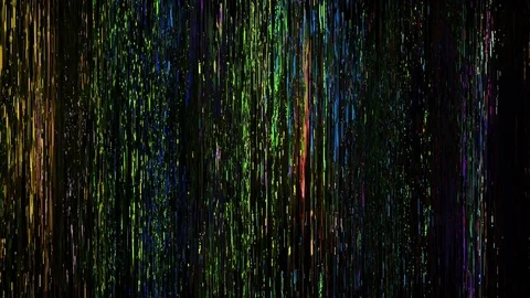 Pixel Sorting Neon Lights Stock Footage 80261201