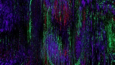 Pixel Sorting Violet Noise Stock Footage 80261847