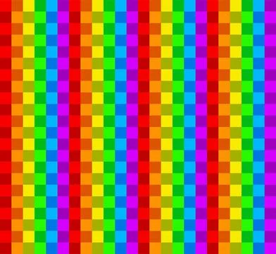 Pixel Spectrum Seamless Pattern イラスト素材