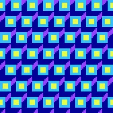 Pixel Square Geometric Seamless Pattern Stockillustratie
