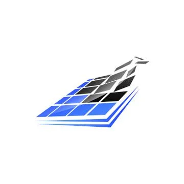 Pixel square technology logo. Square digital pixel logo design vector Stock Illustration