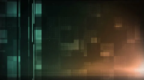 Pixel Squared Blue Amber Stock Footage 26062602