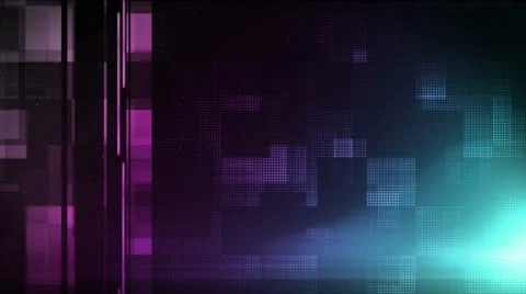 Pixel Squared Purple Blue Stock Footage 26063333
