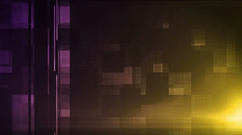 Pixel Squared Purple Yellow Stock Footage 26063391