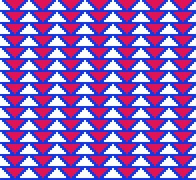 Pixel Stepped Triangle Geometric Seamless Pattern Illustrazione stock