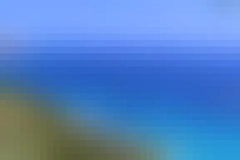 Pixel summer background. Pixelated backdrop. Blue pixels texture. Illustrazione stock