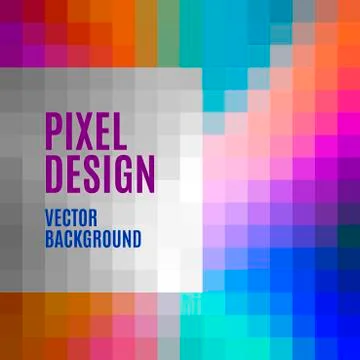 Pixel Template Illustrazione stock