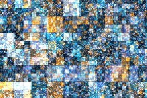 Pixel tiled abstract background Stock Illustration