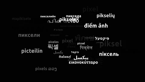 Pixel Translated in 42 Worldwide Languages Endless Looping 3d Zooming Wordclo Video stock 145205159