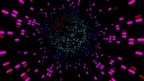 Pixel Trip Looping Animation Stock Footage 73647925