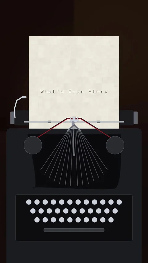 Pixel typewriter animation typing paper dark retro loop footage Stock Footage 346649988