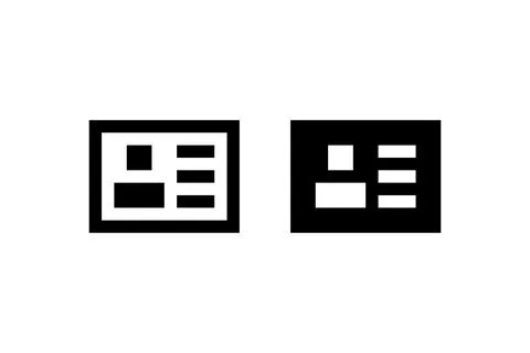 Pixel user id. Vector icon. Stock Illustration