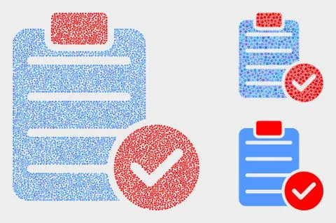 Pixel Vector Accept Pad Texts Illustrazione stock